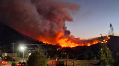 Evacuaciones y viviendas destruidas por el fuego en&nbsp;Chubut